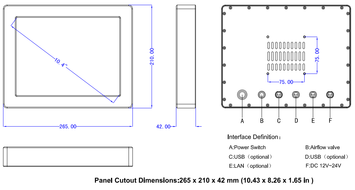 Dimension/Cut-Out