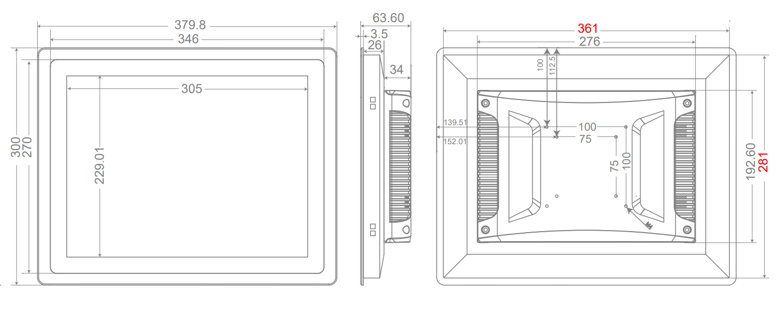 Dimension/Cut-Out