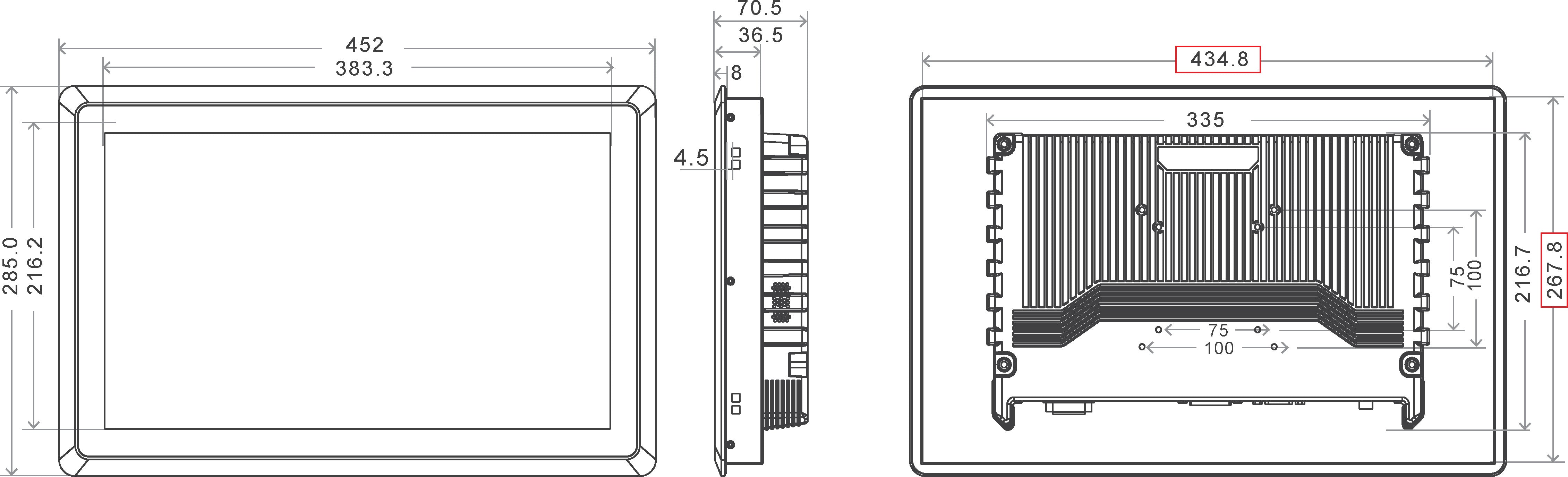 Dimension/Cut-Out