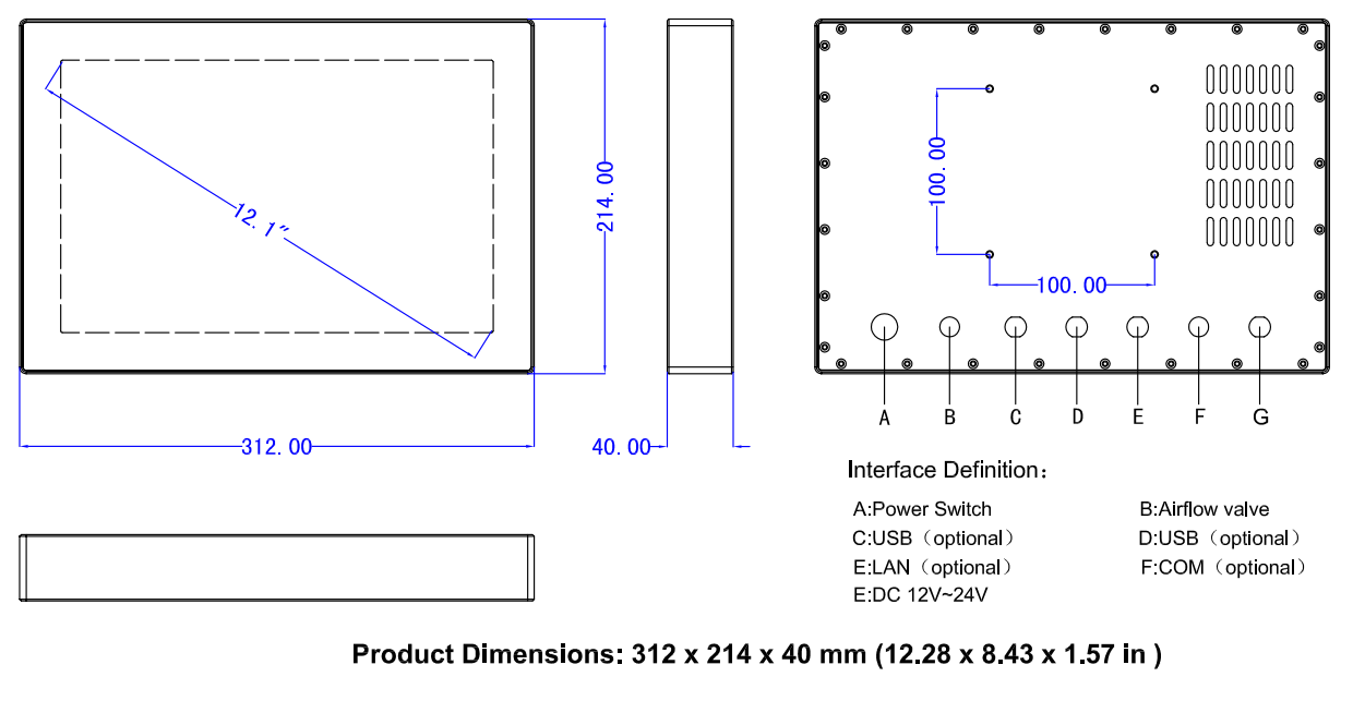 Dimension/Cut-Out