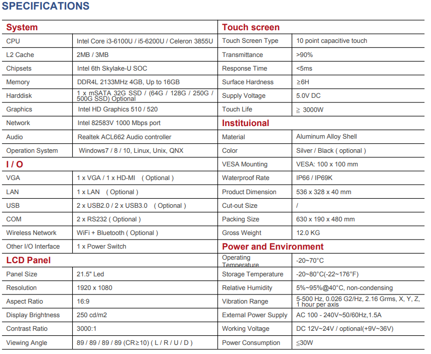 Specification