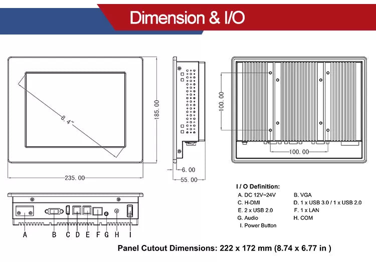 Dimension/Cut-Out