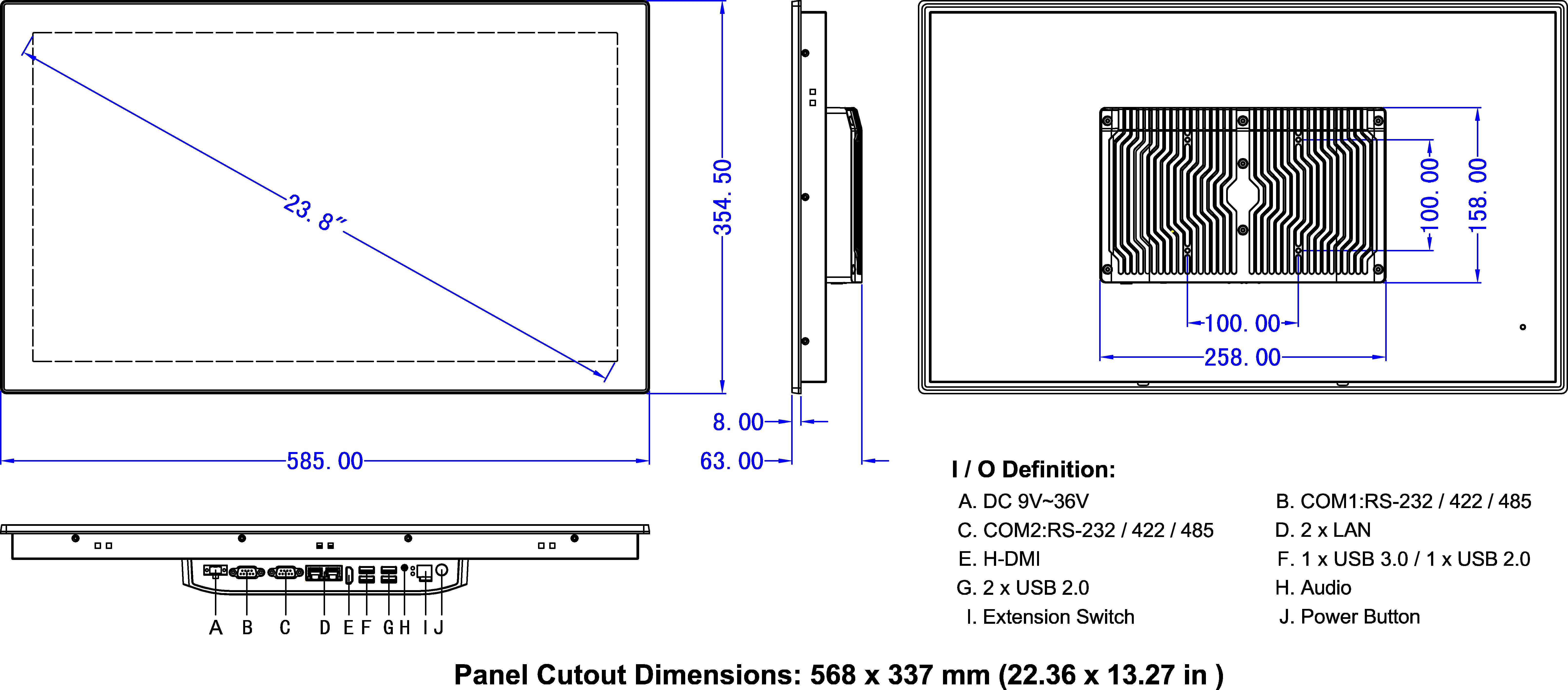 Dimension/Cut-Out