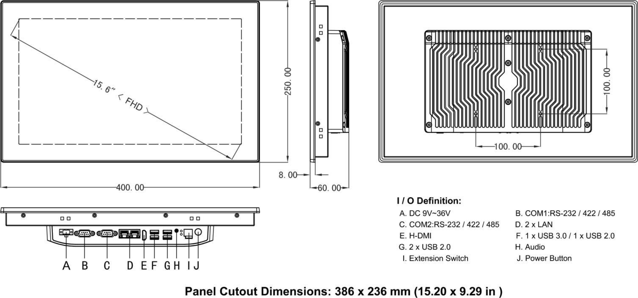 Dimension/Cut-Out