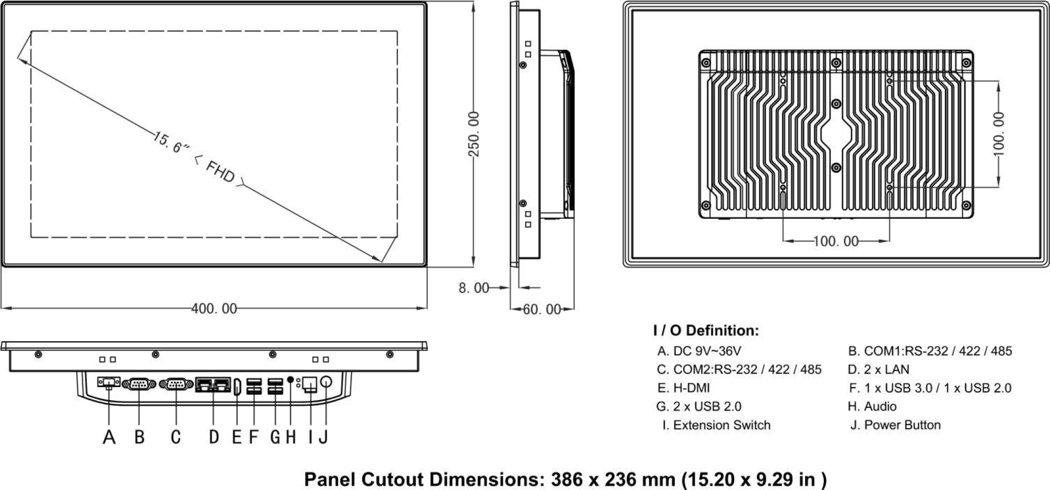 Dimension/Cut-Out