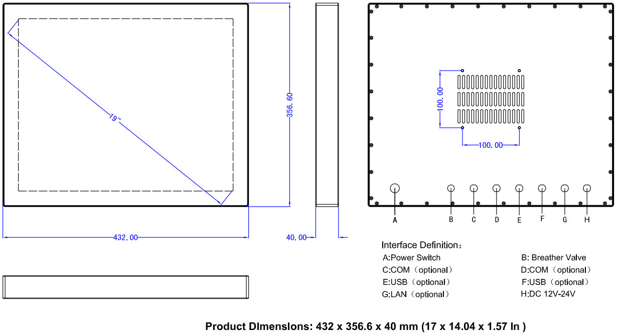 Dimension/Cut-Out