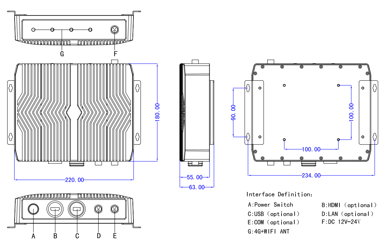 Industrial Fanless PC, 7th Gen Intel J1900 Celeron, IP69K Waterproof, Mini - Industrial Monitor Direct