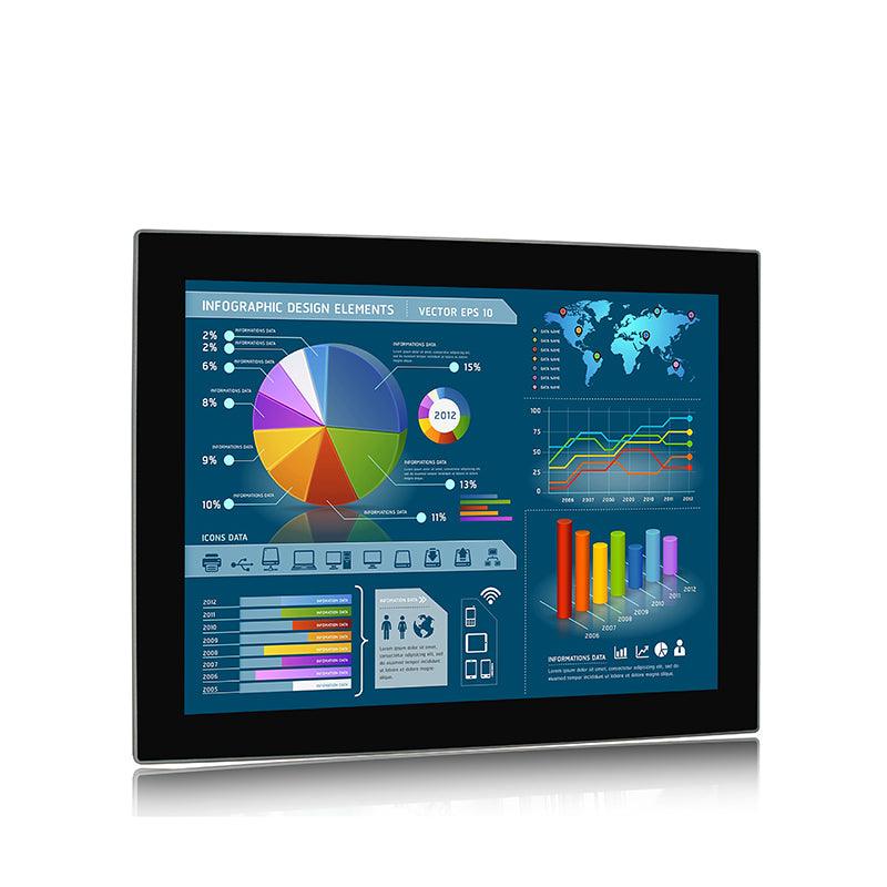 15" Industrial Touchscreen Monitor, IP65 Waterproof, 1024x768(4:3)