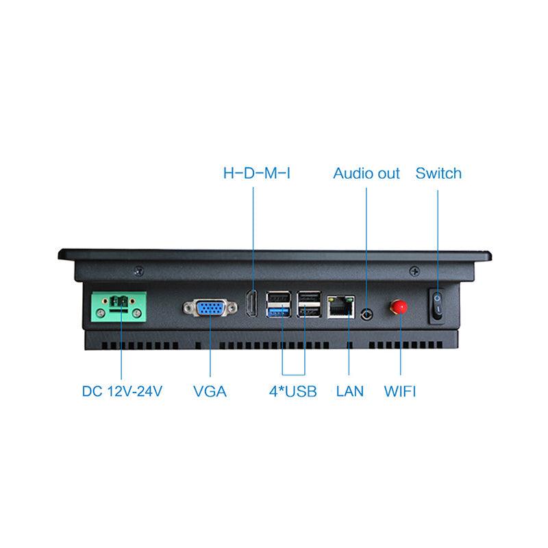 8.4" Industrial Touchscreen Panel PC, IP65 Waterproof, i3-6100U, Fanless, 800x600