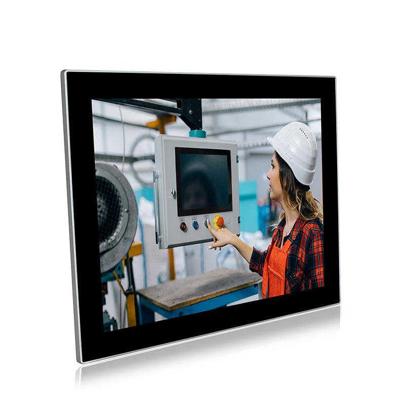 15" Industrial Touchscreen Panel PC, IP65 Waterproof, i7-8565U, Fanless, 1024x768