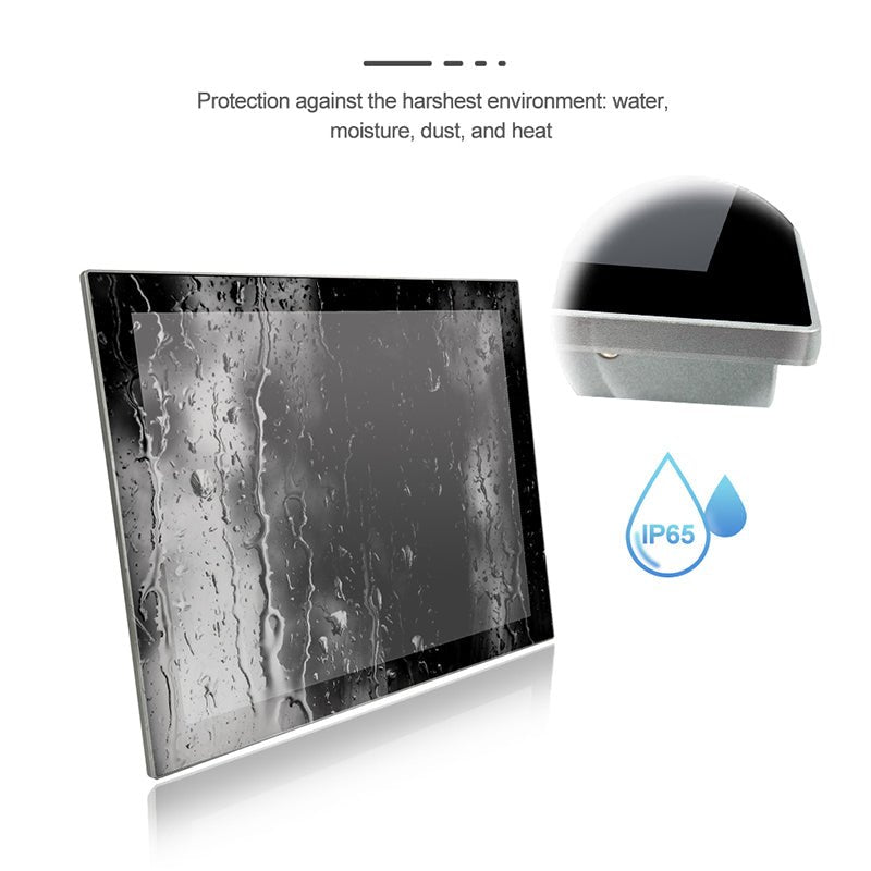 19" Industrial Touchscreen Panel PC, IP65 Waterproof, i7-8565U, Fanless, 1280x1024