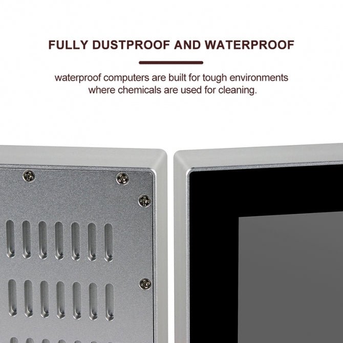 12" Panel PC, Fully Enclosed, Submersible Waterproof, 800x600(4:3), Capacitive Touch, Celeron