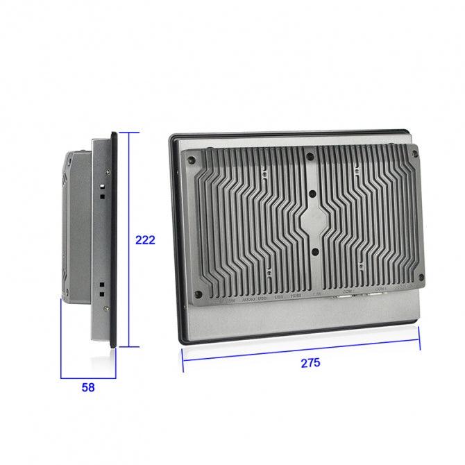 10.4" Industrial Touchscreen Panel PC, IP65 Waterproof, i5-8265U, Fanless, 800x600