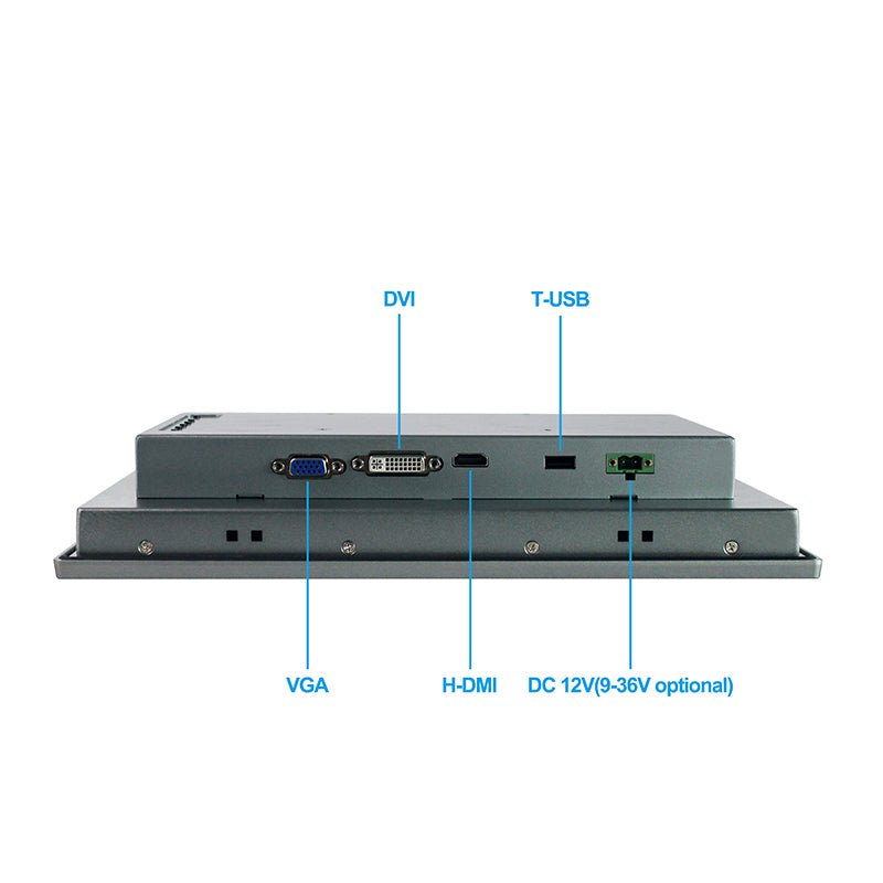 12.1" Industrial Touchscreen Monitor, IP65 Waterproof, 1280x800(16:10), Sunlight Readable