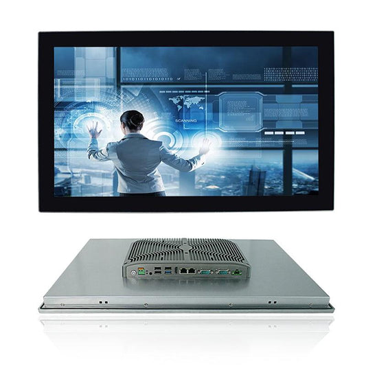 21.5" Industrial Touchscreen Panel PC, IP65 Waterproof, Celeron J1900, Fanless, 1920x1080