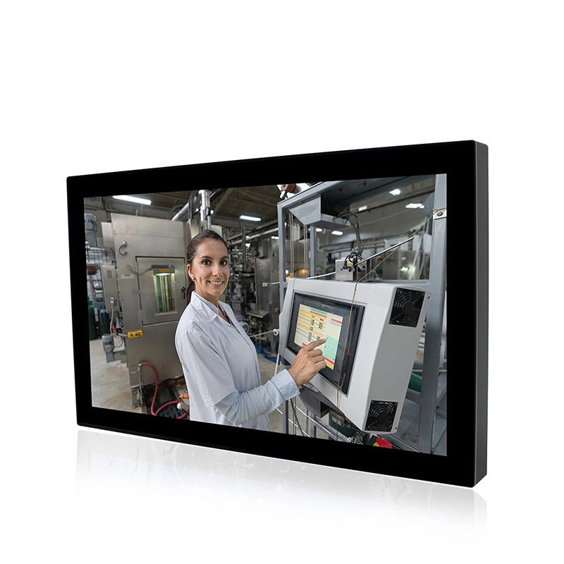 21.5" Industrial Touchscreen Panel PC, IP69K Waterproof Fully Enclosed, 1920x1080(16:9), Celeron